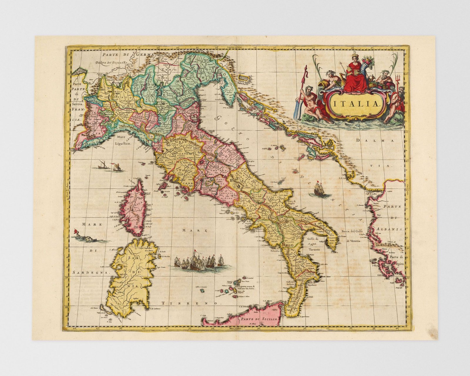 Old Map of Italy